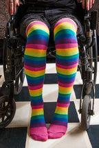 Rainbow Dreams Knee Socks - Bright Rainbow
