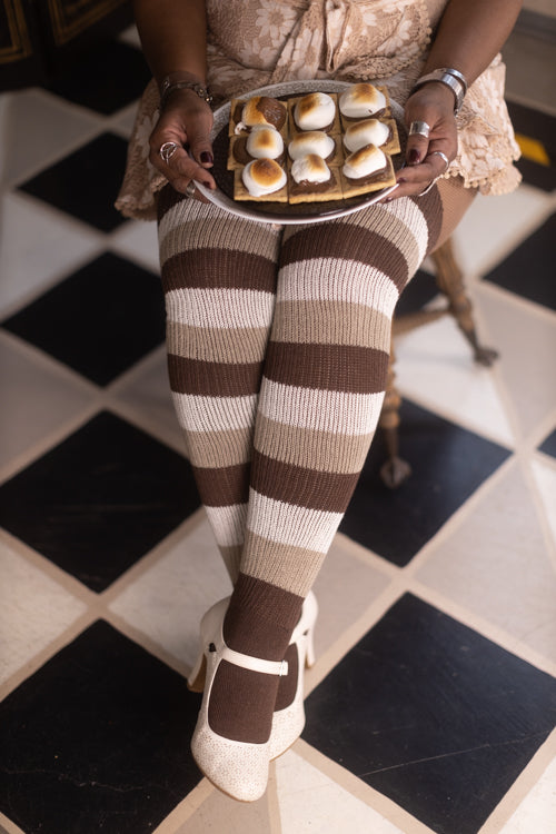 S'mores Stripes Thigh High
