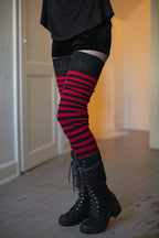 Super Stripes Longer Thigh High Socks