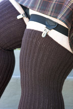 Extra Long Sock Garters with Suspender Clips