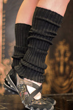 Ribbed Knit Leg Warmers