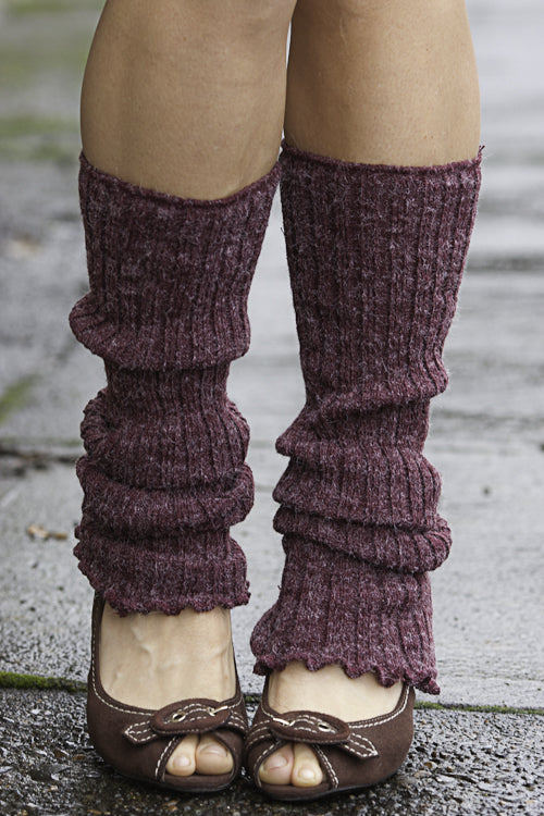 Ribbed Knit Leg Warmers
