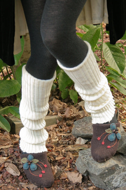 Ribbed Knit Leg Warmers