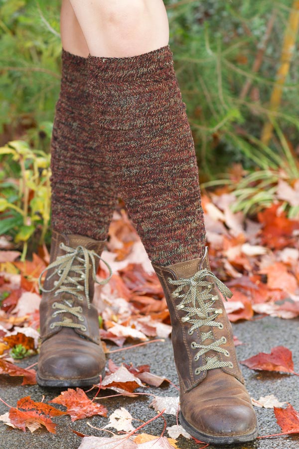 Twisted Yarn Ribbed Over the Knee