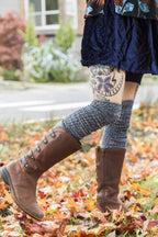 Twisted Yarn Ribbed Over the Knee