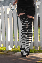 Gradient Stripes Extraordinary Thigh High