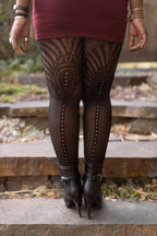 Plus Size Pharaoh's Fan Net Tights