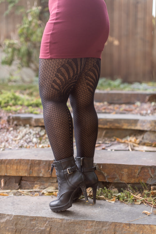 Plus Size Pharaoh's Fan Net Tights
