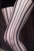 Vertical Chains Net Tights