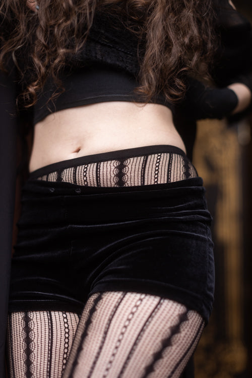 Vertical Chains Net Tights