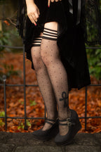 Ally Polka Dot Thigh High with Stay-Up Top