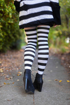 Wide Striped Tights