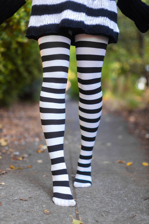 Wide Striped Tights