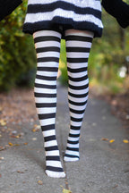 Wide Striped Tights