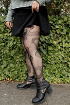 Snake Net Tights