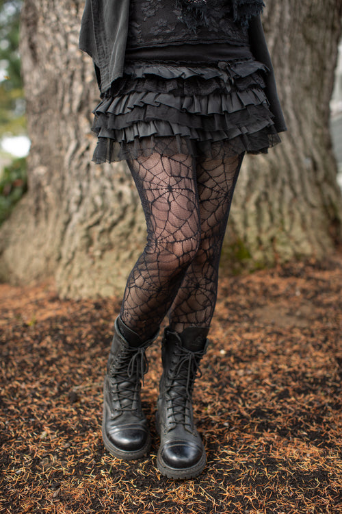 Spider Lace Pantyhose