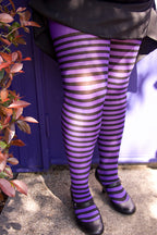 Plus Size Striped Tights