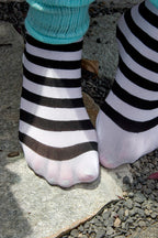 Plus Size Striped Tights