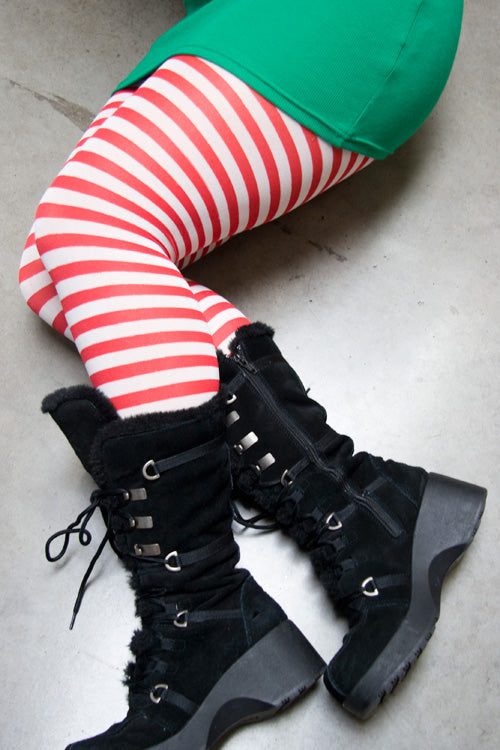 Plus Size Striped Tights