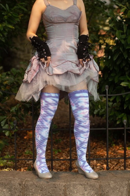 Pastel Carnival Tie Dyed Thigh High