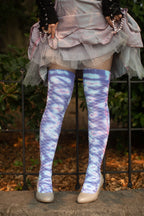 Pastel Carnival Tie Dyed Thigh High