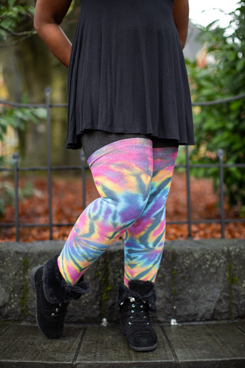 Longer Tie Dyed Extraordinary Thigh High