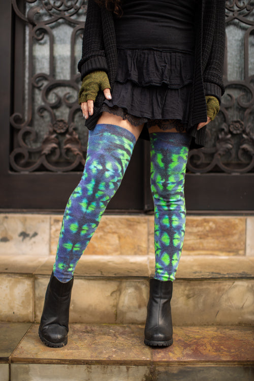 Longer Tie Dyed Extraordinary Thigh High