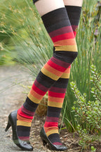 Longer Elemental Stripe Extraordinary Socks