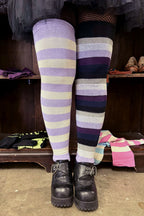 Longer Mystery Mismatch Extraordinary Thigh High Socks