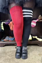 Longer Mystery Mismatch Extraordinary Thigh High Socks