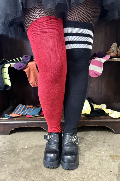 Longer Mystery Mismatch Extraordinary Thigh High Socks