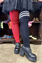 Longer Mystery Mismatch Extraordinary Thigh High Socks