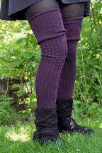 M45 Ribbed Thigh High with Roll Top