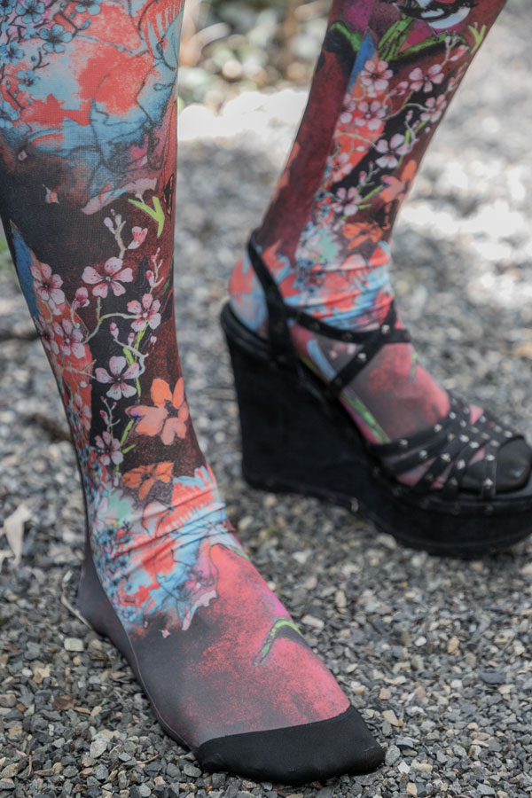 Petit Matin Printed Tights