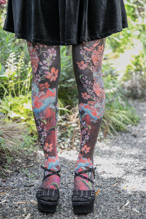 Petit Matin Printed Tights