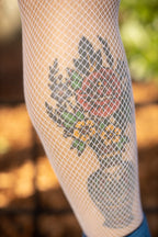 Plus Size Fishnet Seamless Pantyhose