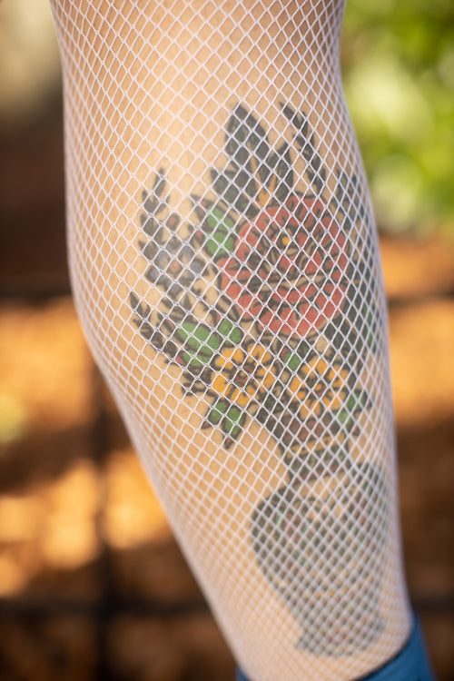 Plus Size Fishnet Seamless Pantyhose