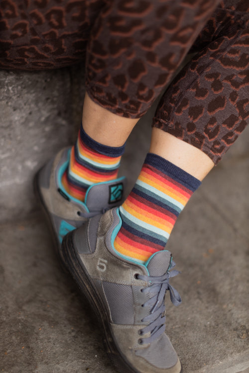 Retro 70's Stripe Crew