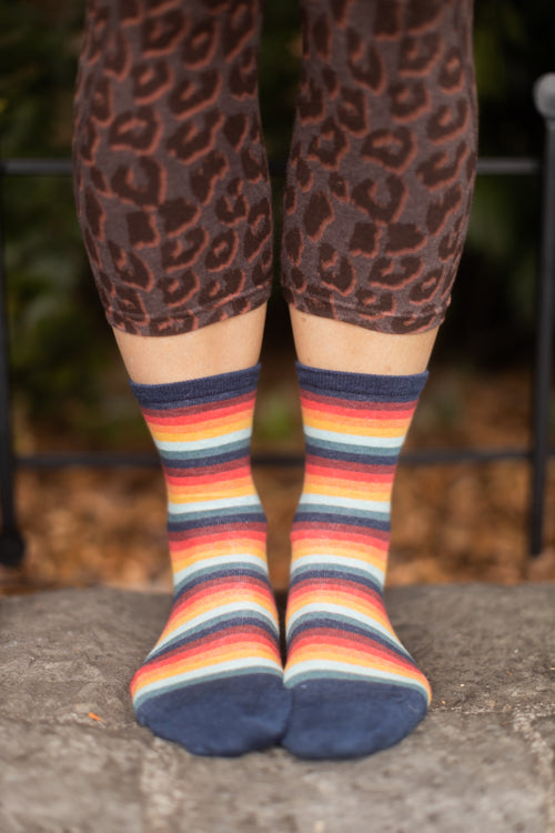 Retro 70's Stripe Crew