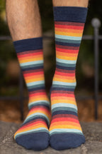 Retro 70's Stripe Crew