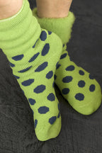 New Zealand Bed Socks with Polka Dots