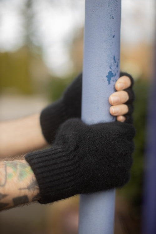 Orkney Angora Thermal Fingerless Gloves