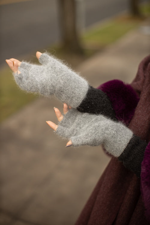 Orkney Angora Thermal Fingerless Gloves