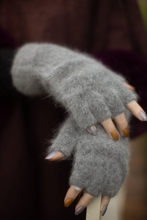 Orkney Angora Thermal Fingerless Gloves