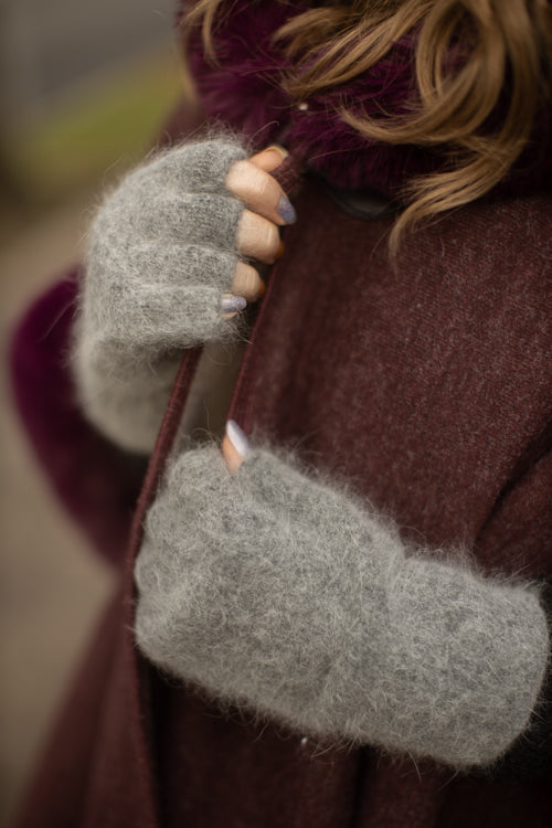 Orkney Angora Thermal Fingerless Gloves