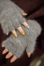 Orkney Angora Thermal Fingerless Gloves