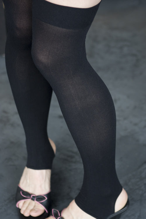 Opaque Stirrup Thigh High