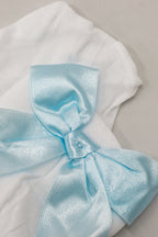 Opaque Thigh High Stockings with Bow