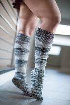 Marled Stripe Knee Socks