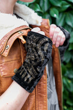 Polonova Longer Mehndi Hearts Arm Warmers